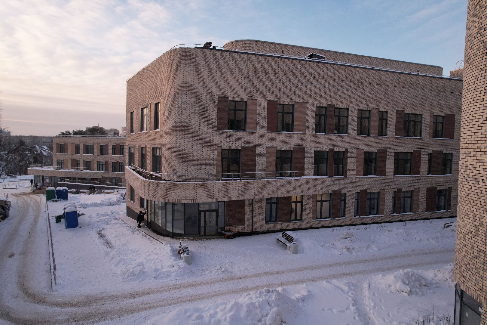 видео с коптера, хотьково, строительство, медицина,