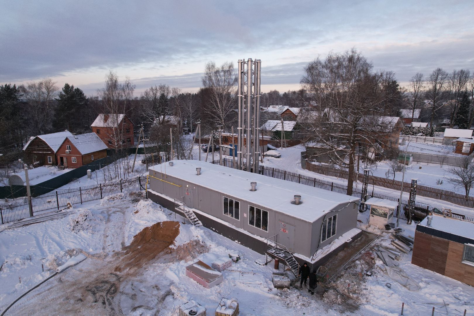 видео с коптера, хотьково, строительство, медицина,