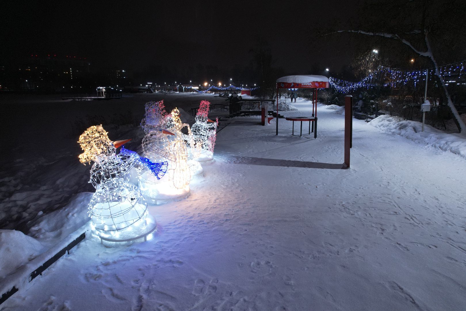видео с коптера, зима в подмосковье, солнечногорск,