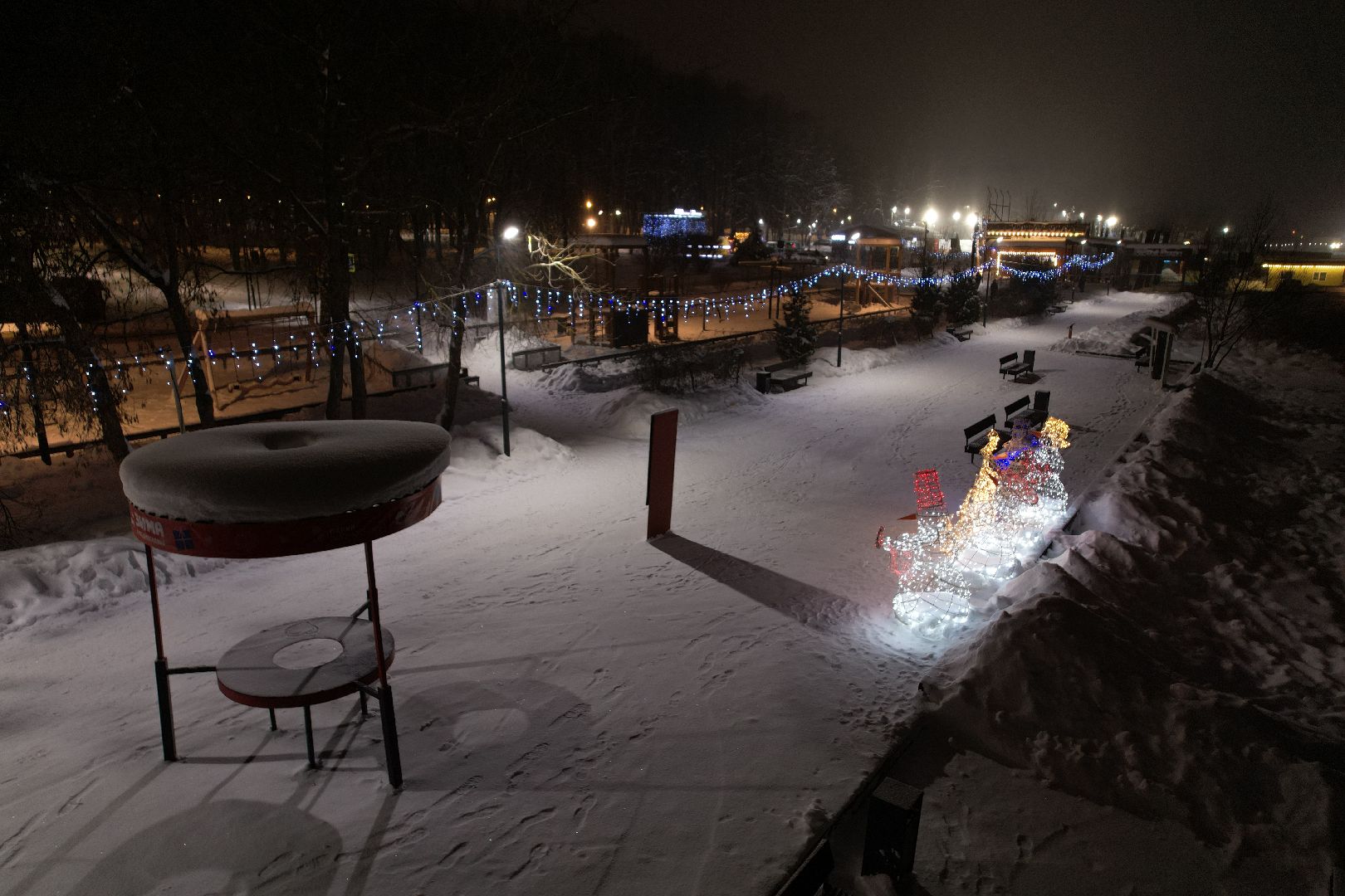 видео с коптера, зима в подмосковье, солнечногорск,