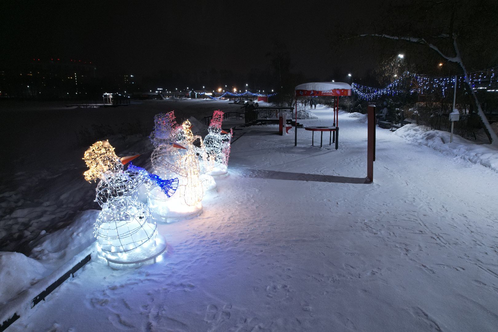 видео с коптера, зима в подмосковье, солнечногорск,
