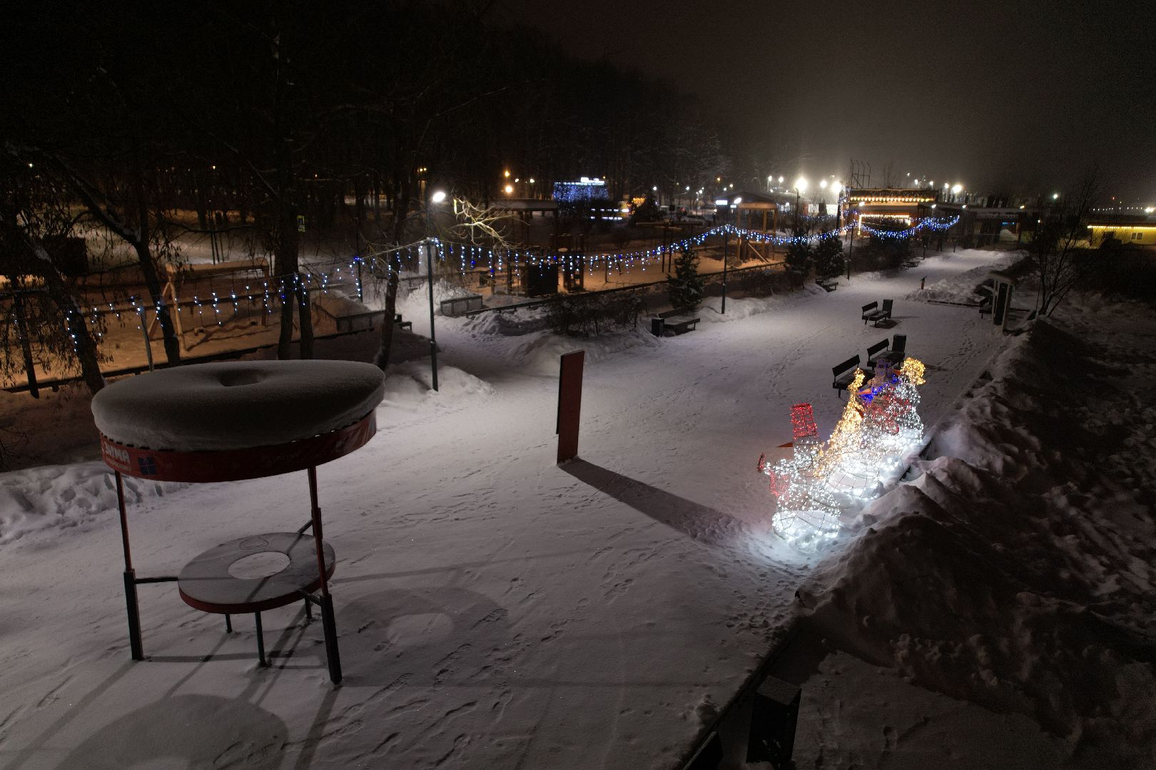 видео с коптера, зима в подмосковье, солнечногорск,