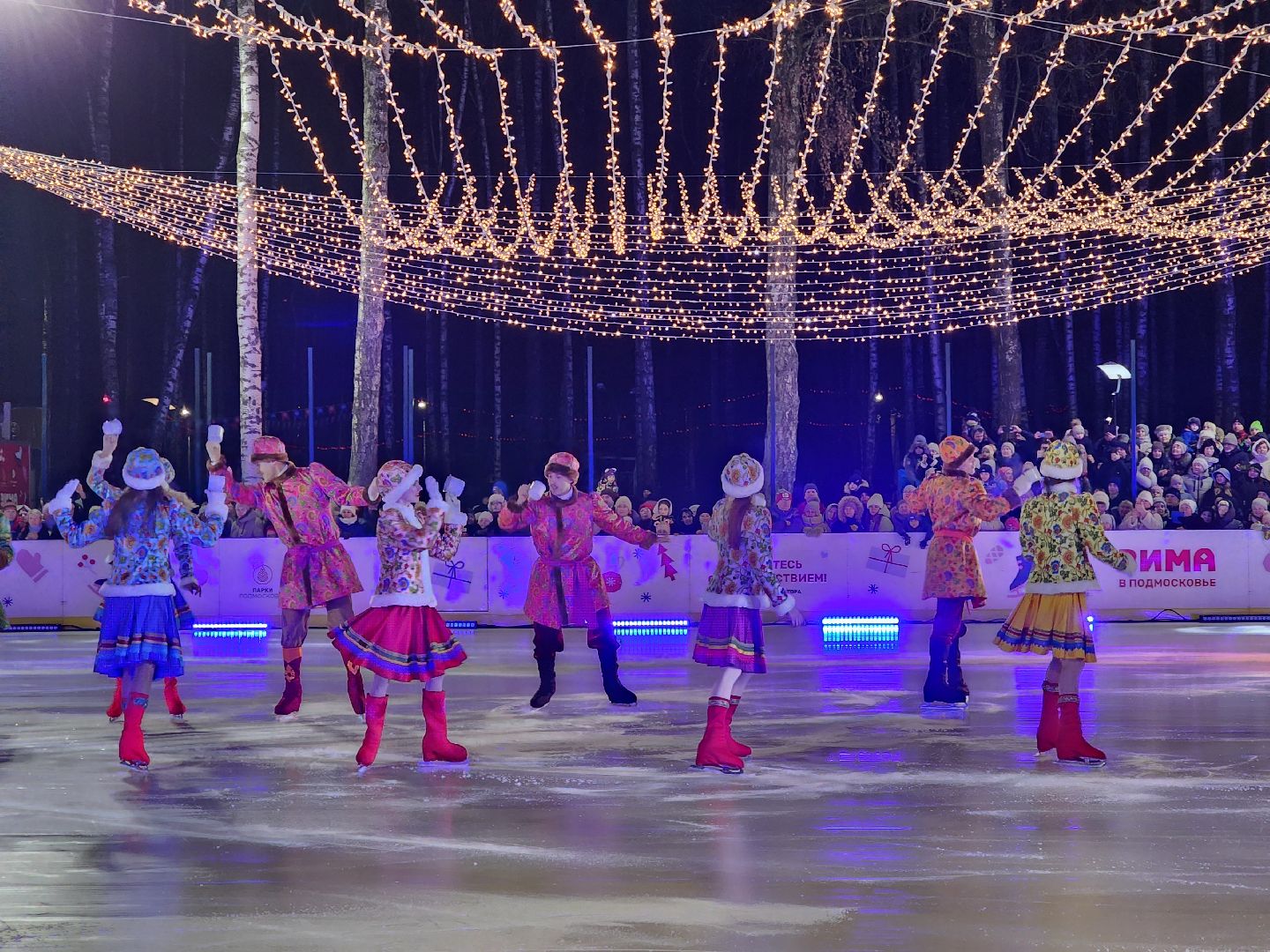 ледяное шоу, спектакль, фигуристы, фигурное катание, татьяна навка, ногонск, центральный парк, каток, жители, общество, вертикалки,
