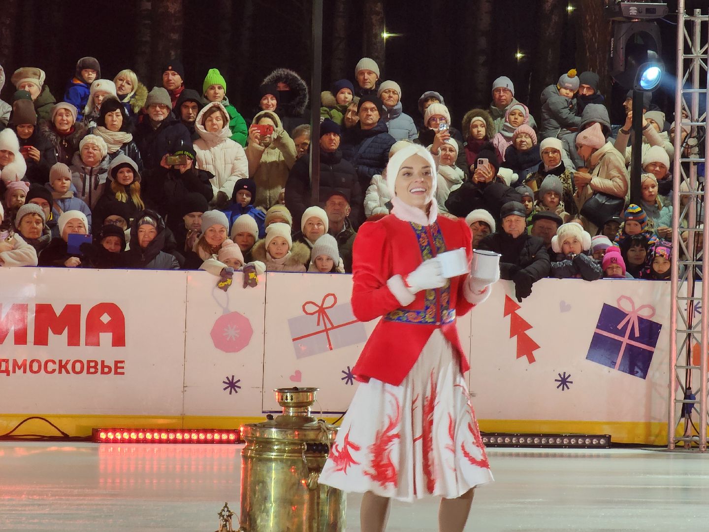 ледяное шоу, спектакль, фигуристы, фигурное катание, татьяна навка, ногонск, центральный парк, каток, жители, общество, вертикалки,