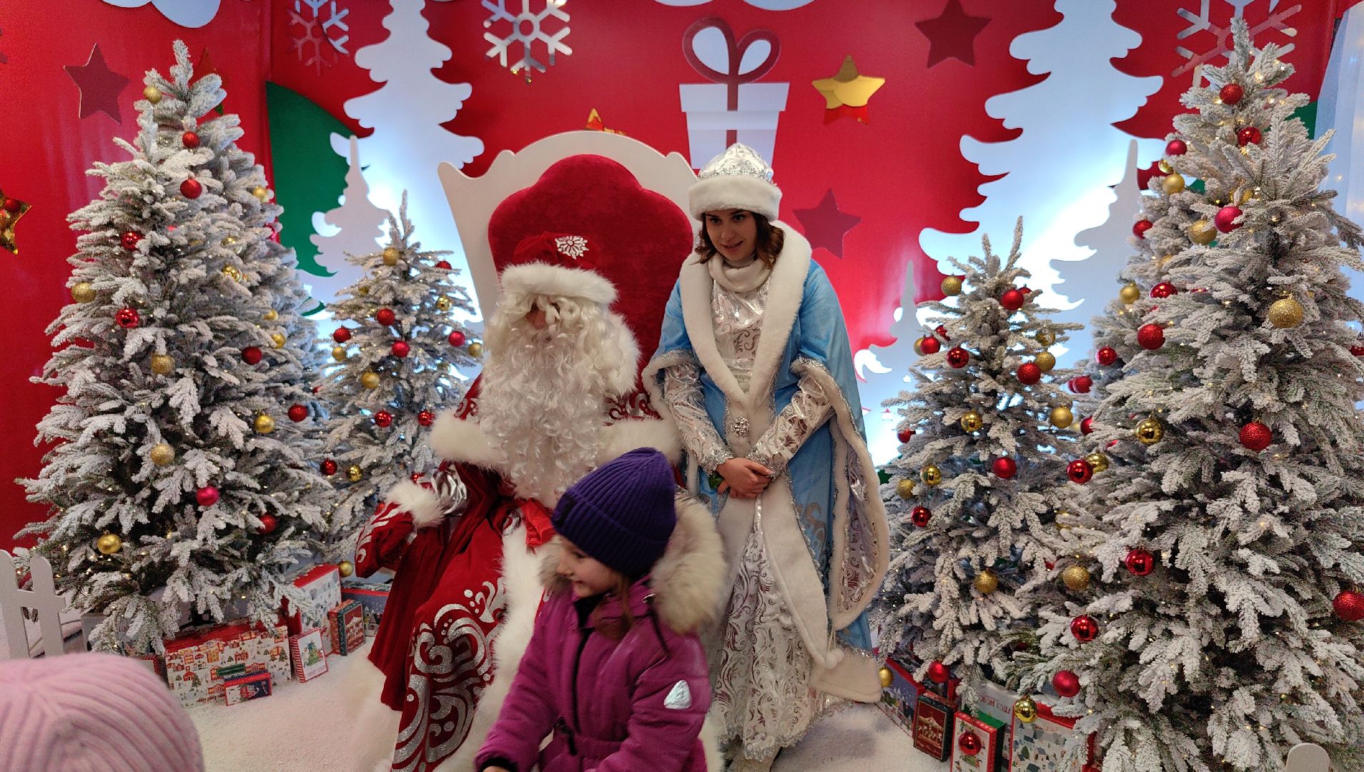 резиденция Деда Мороза, парк, Дед Мороз, снегурочка,