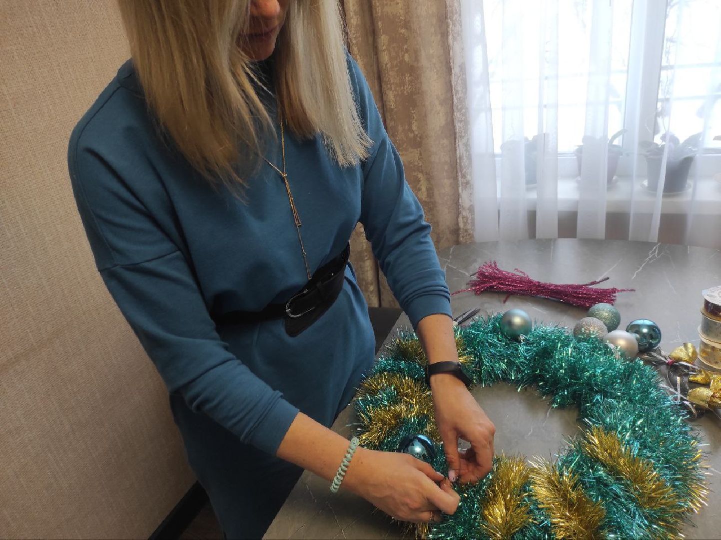 подольск, рождество, композиция, Венок,