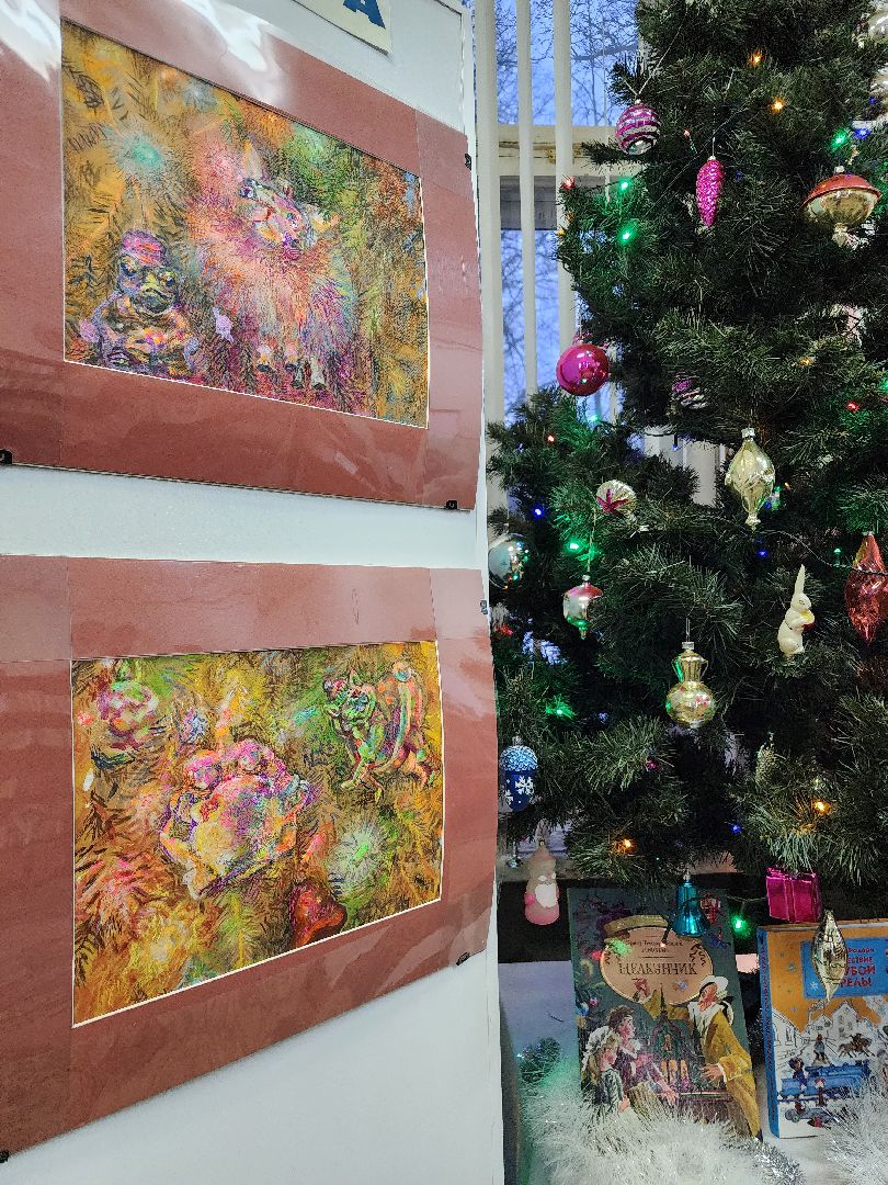 фрязино, центральная библиотека, художественная выставка, картины, художники,