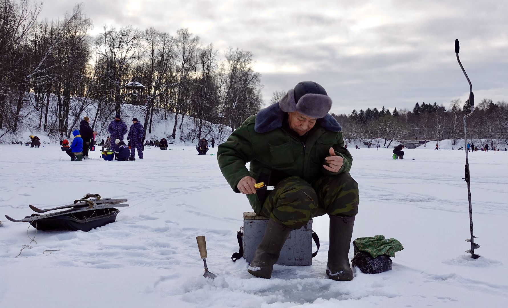 сергиев посад, скитские пруды, сергиево-посадский городской округ, мормышка, фестиваль зимней рыбалки, зима в подмосковье, парки мо,