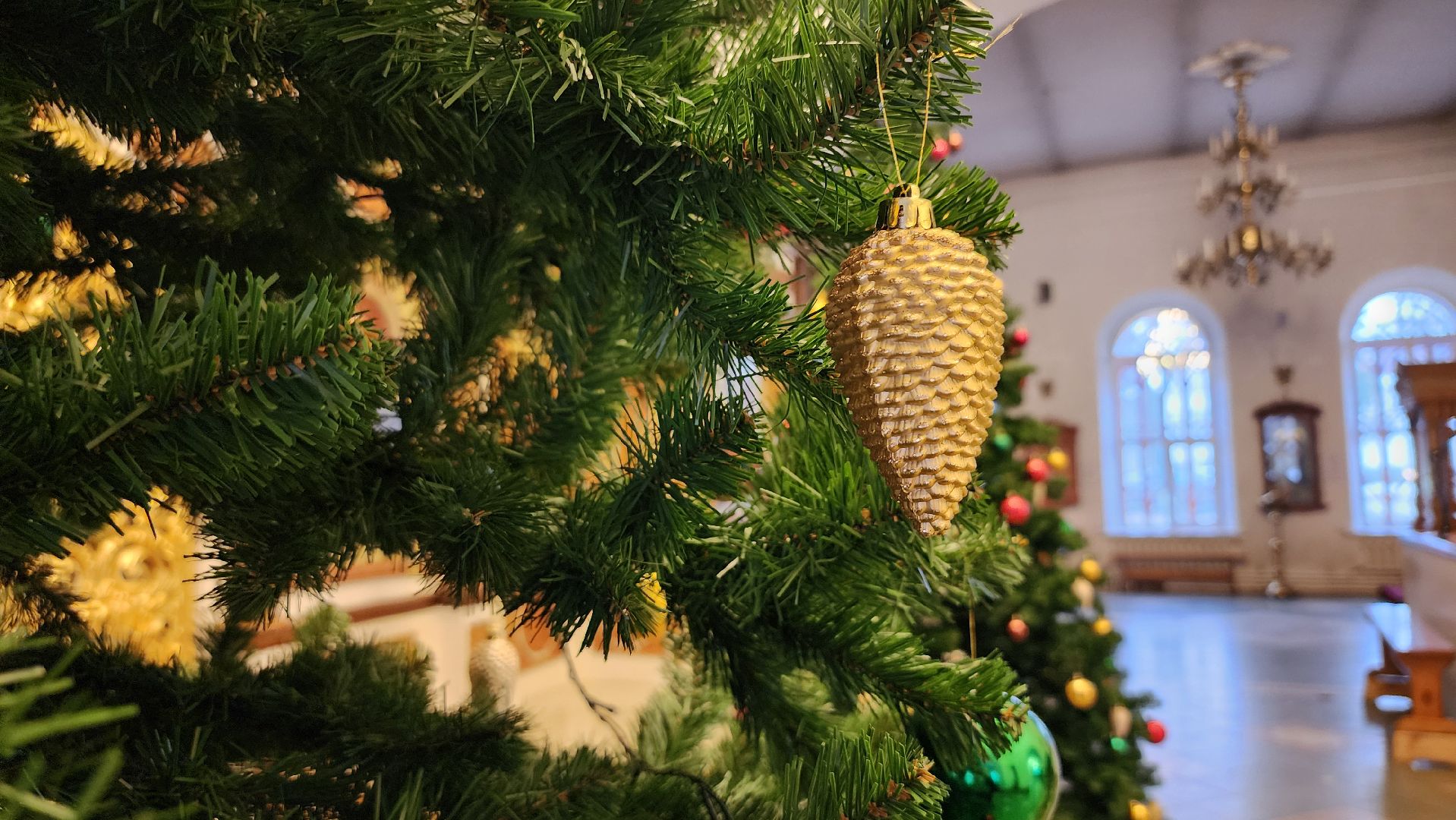 Рождество,подготовка к рождественской службе, Троицкий храм, Старая Купавна, Богородский городской округ,