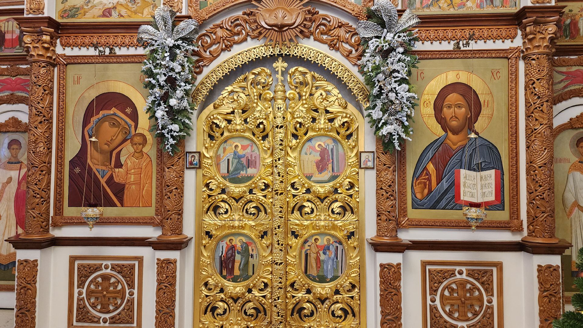 Рождество,подготовка к рождественской службе, Троицкий храм, Старая Купавна, Богородский городской округ,