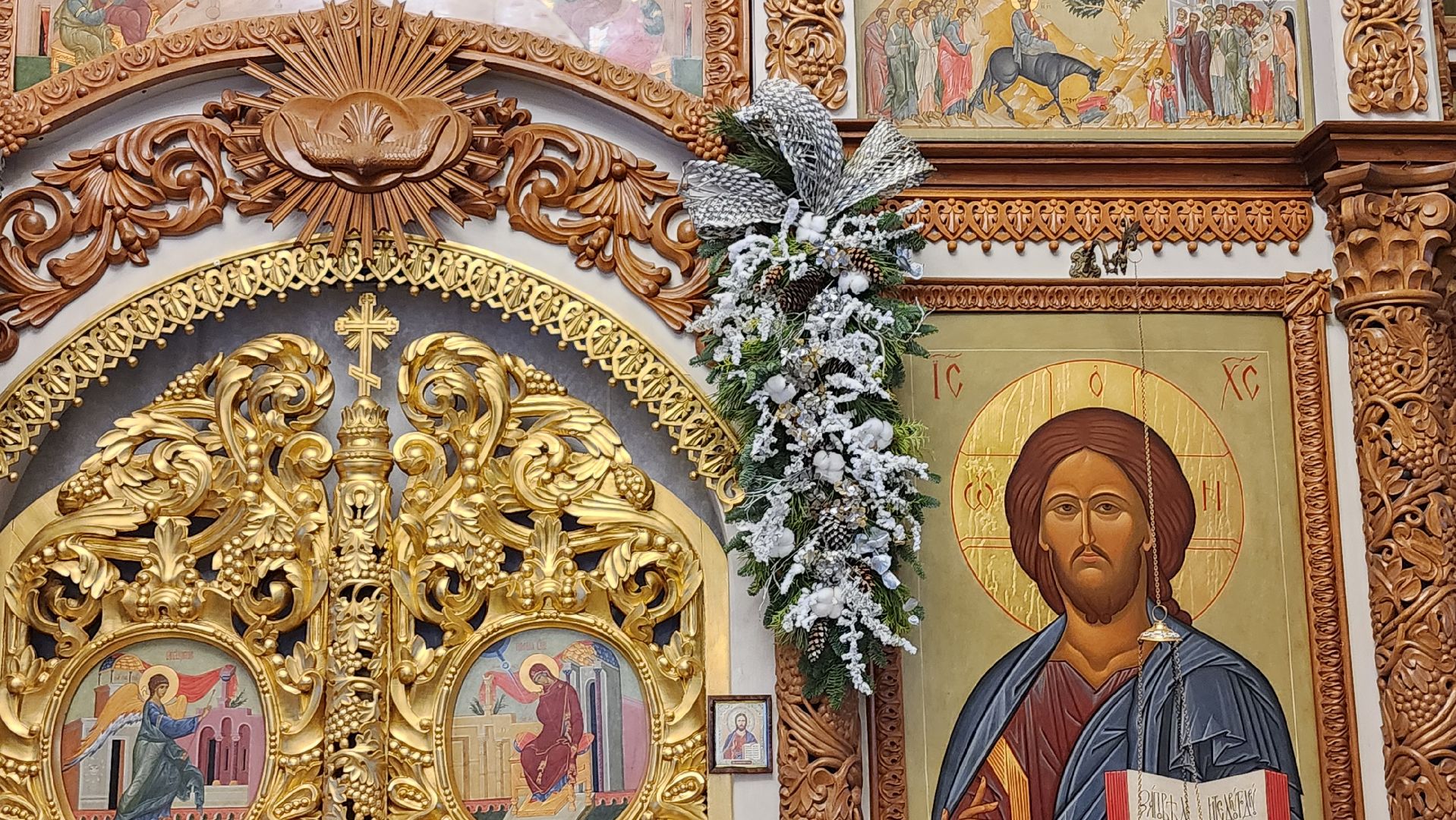 Рождество,подготовка к рождественской службе, Троицкий храм, Старая Купавна, Богородский городской округ,