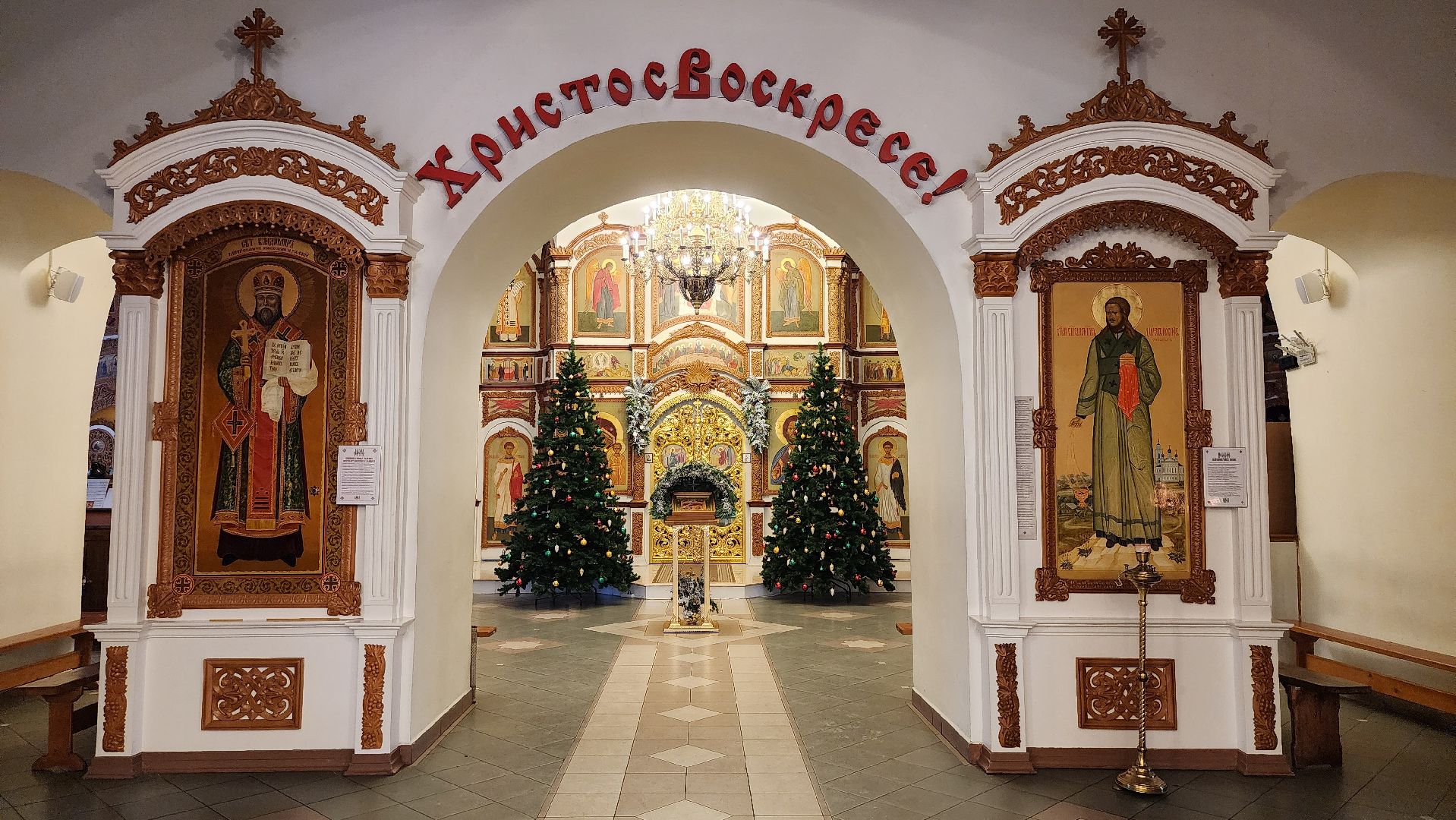 Рождество,подготовка к рождественской службе, Троицкий храм, Старая Купавна, Богородский городской округ,