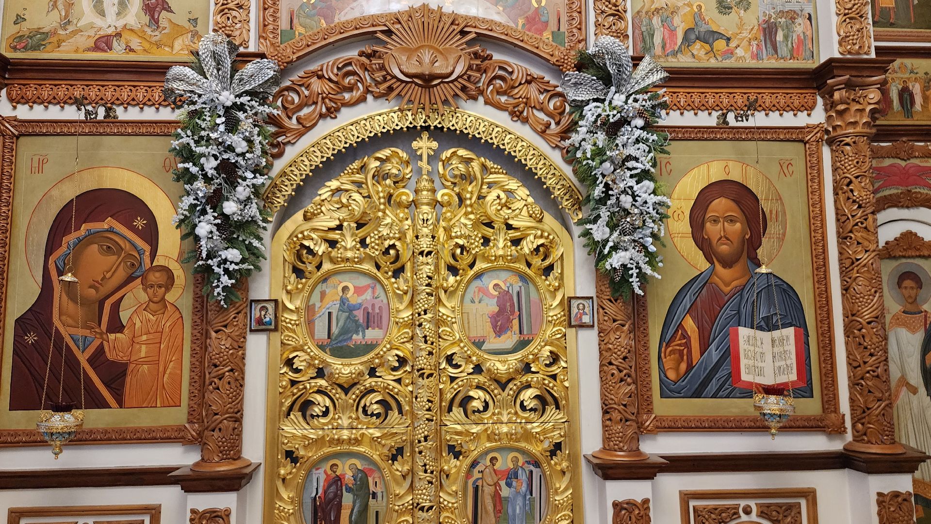 Рождество,подготовка к рождественской службе, Троицкий храм, Старая Купавна, Богородский городской округ,