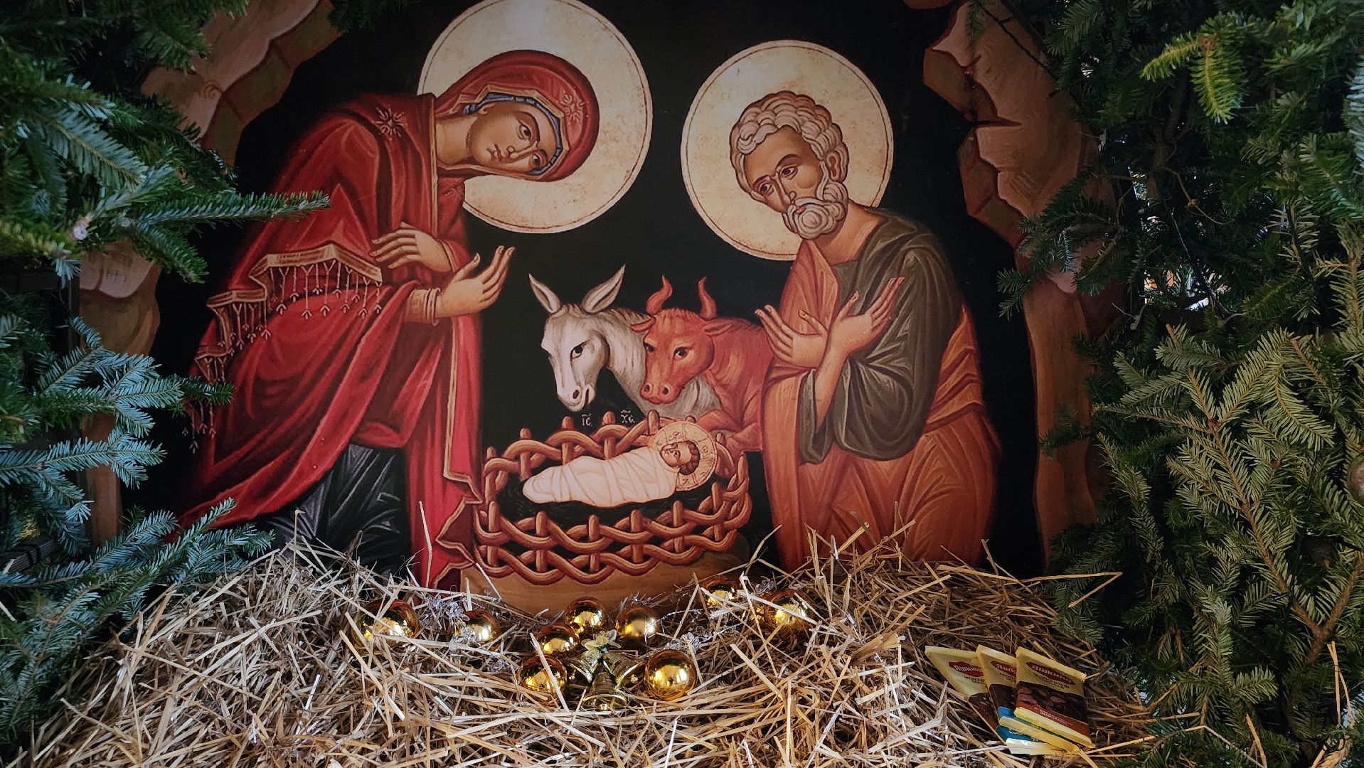 Рождество,подготовка к рождественской службе, Троицкий храм, Старая Купавна, Богородский городской округ,