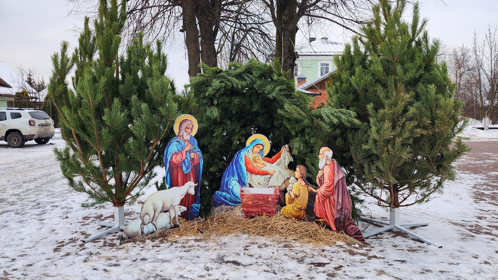 Рождество,подготовка к рождественской службе, Троицкий храм, Старая Купавна, Богородский городской округ,