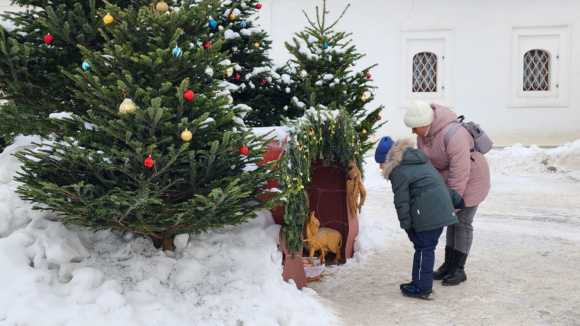 рождественская служба, рождественский сочельник, рождественский вертеп, истра, вертикалки,