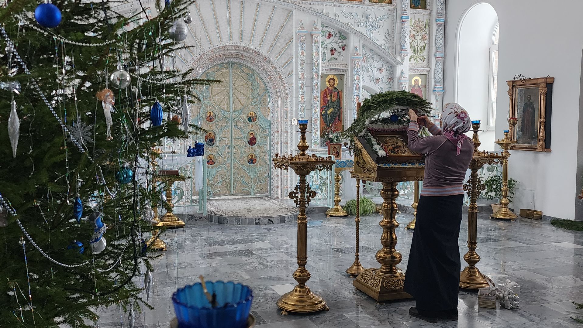 успенская церковь села мягкое, серебряные пруды, рождество христово,