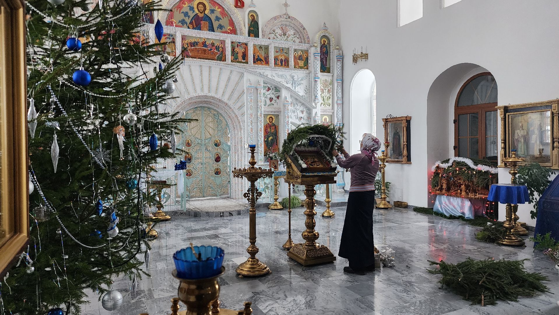 успенская церковь села мягкое, серебряные пруды, рождество христово,