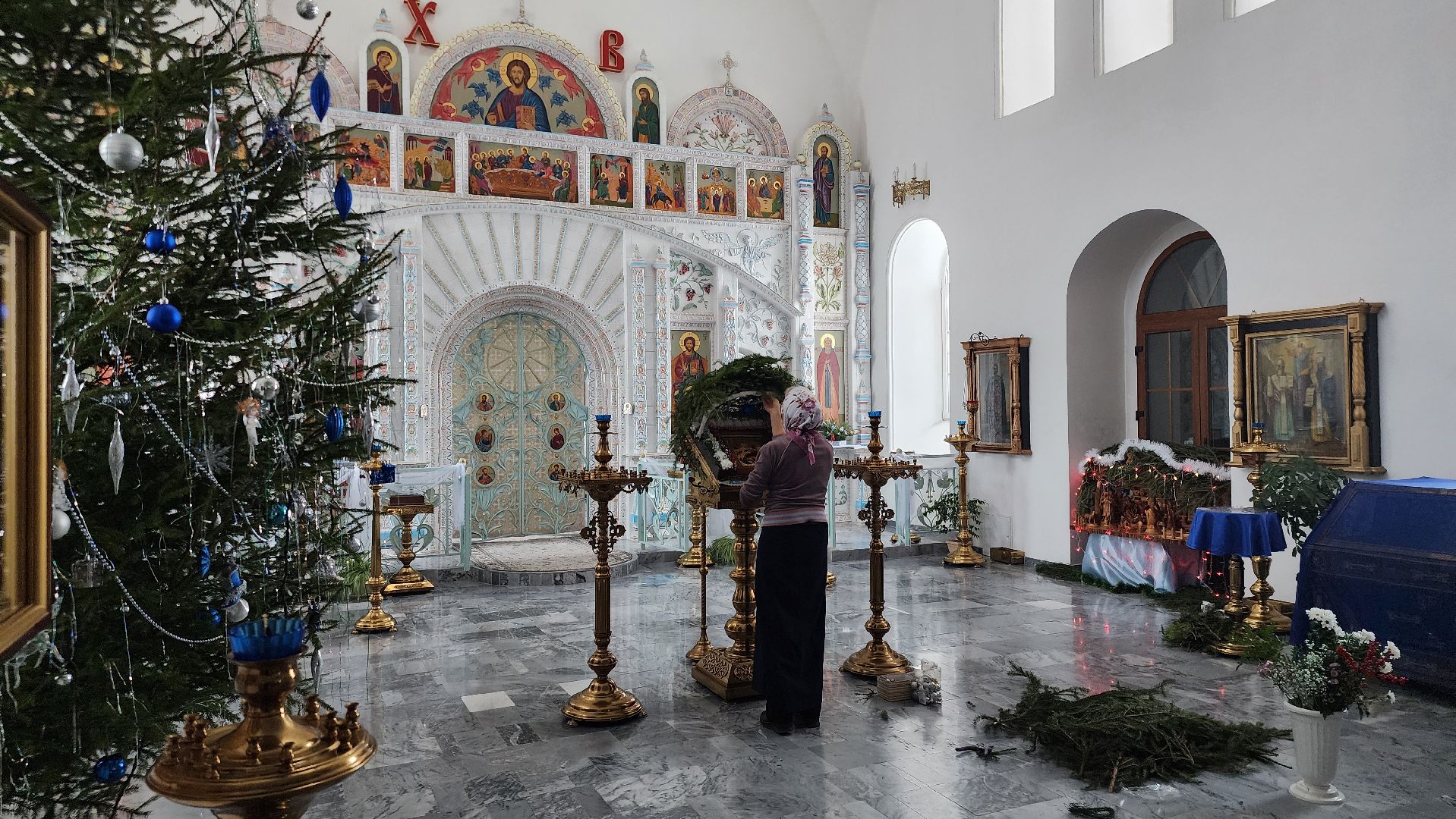 успенская церковь села мягкое, серебряные пруды, рождество христово,