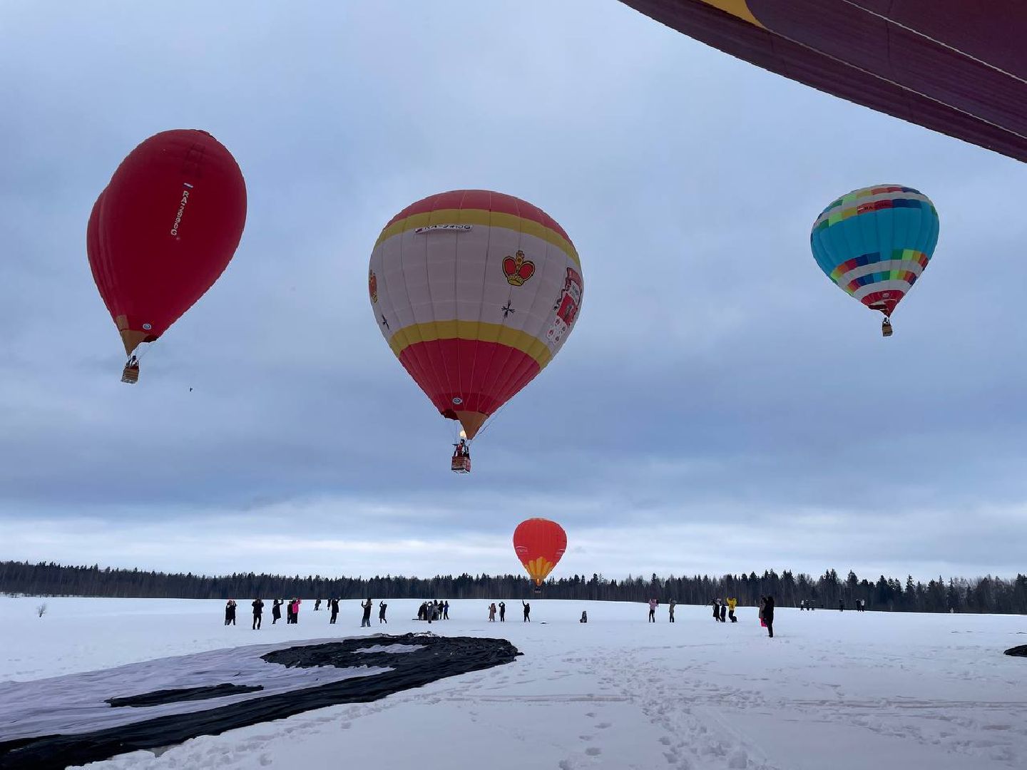 Дмитров, Фестиваль аэростатов, Яблоки на снегу, вертикалки,