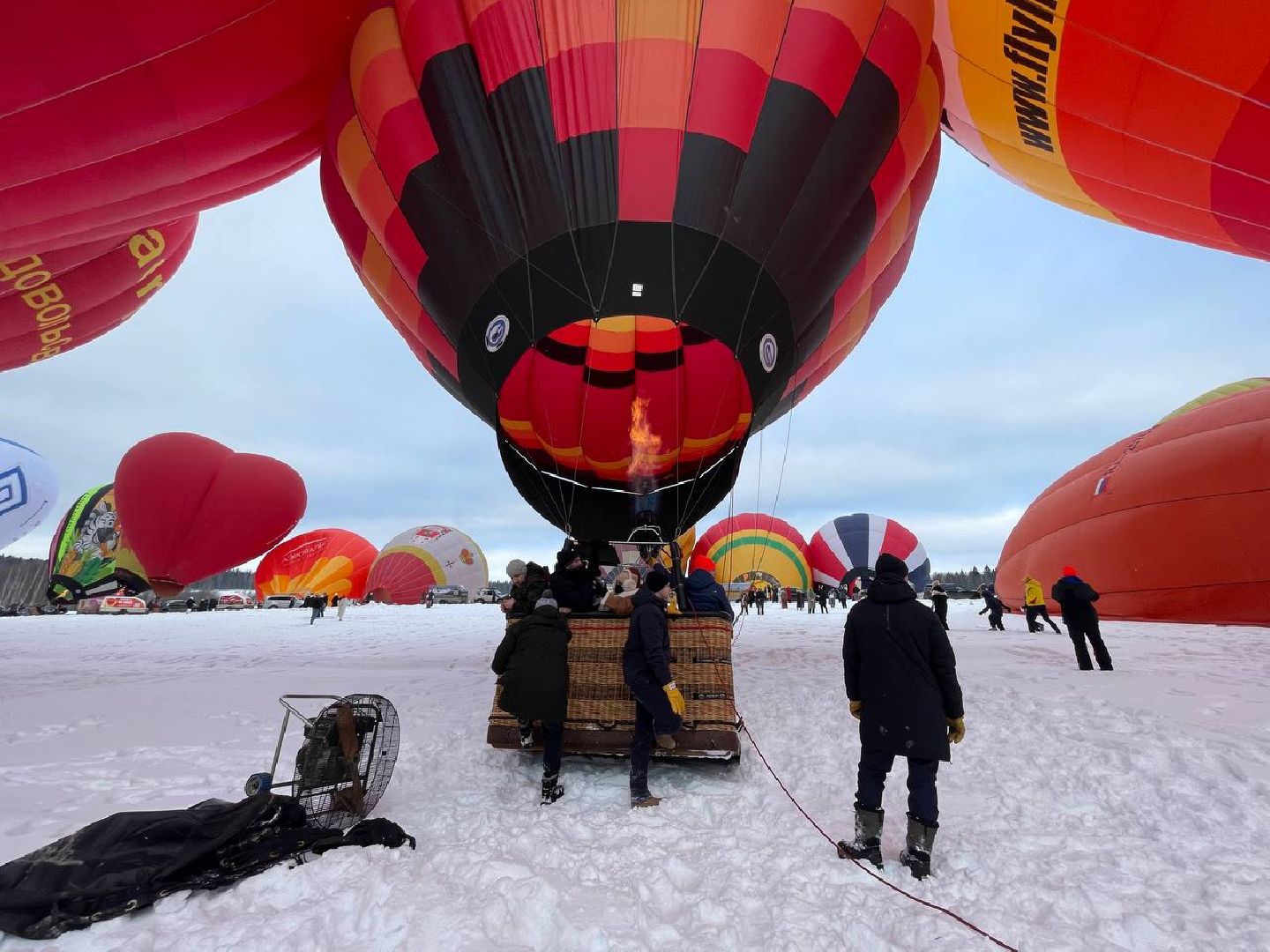 Дмитров, Фестиваль аэростатов, Яблоки на снегу, вертикалки,