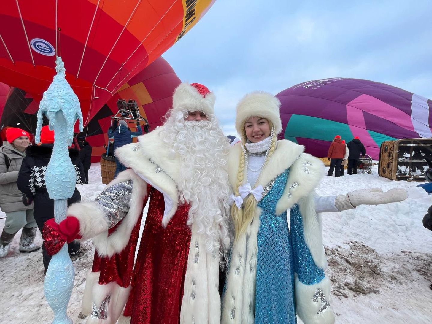 Дмитров, Фестиваль аэростатов, Яблоки на снегу, вертикалки,