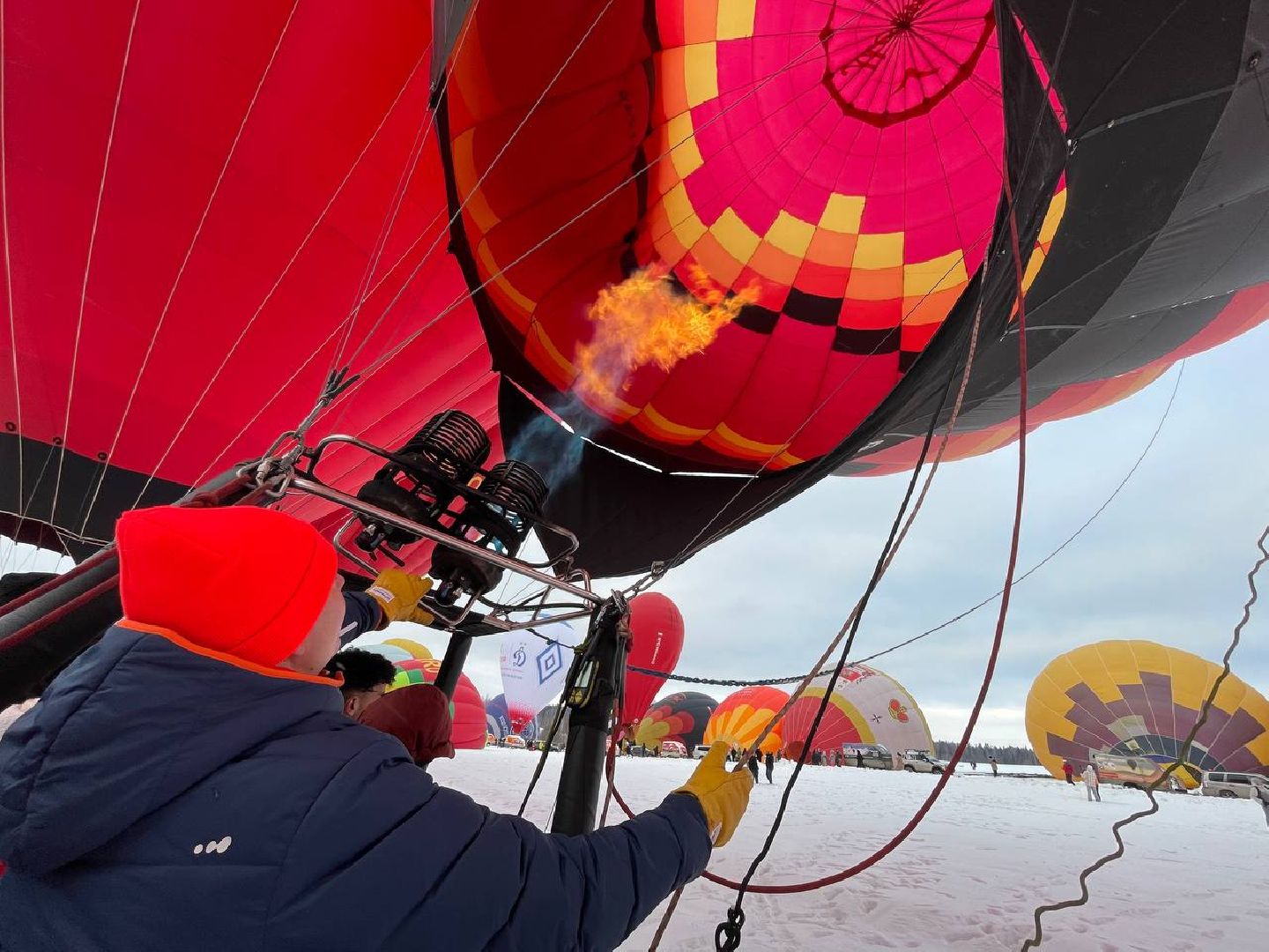 Дмитров, Фестиваль аэростатов, Яблоки на снегу, вертикалки,