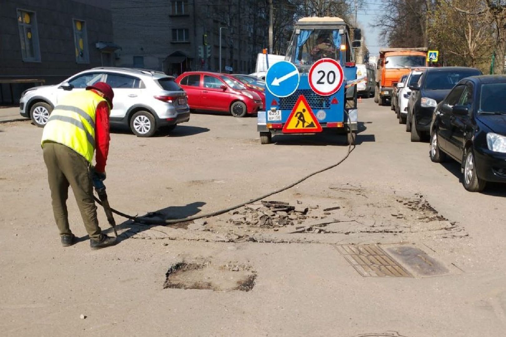 Подольск, дороги, ремонт