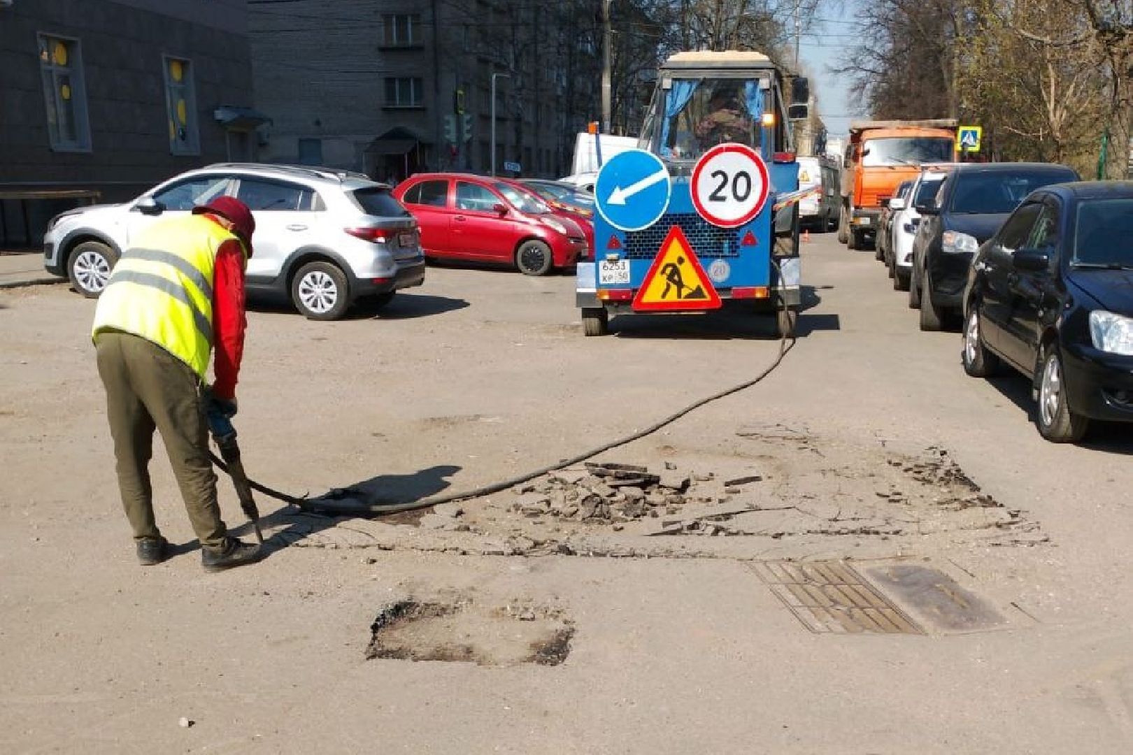 Подольск, дороги, ремонт