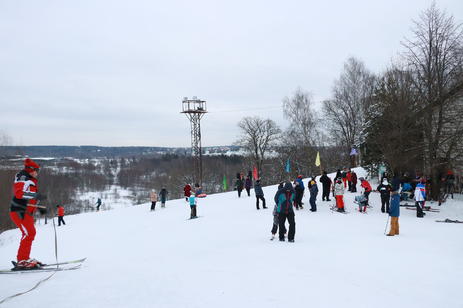 зима в подмосковье, горные лыжи, соревнования, истра,