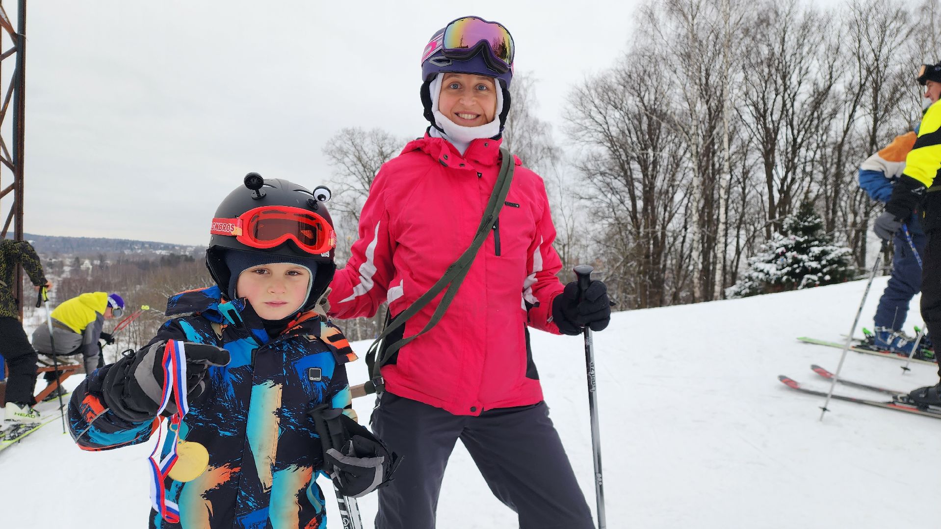 зима в подмосковье, горные лыжи, соревнования, истра,