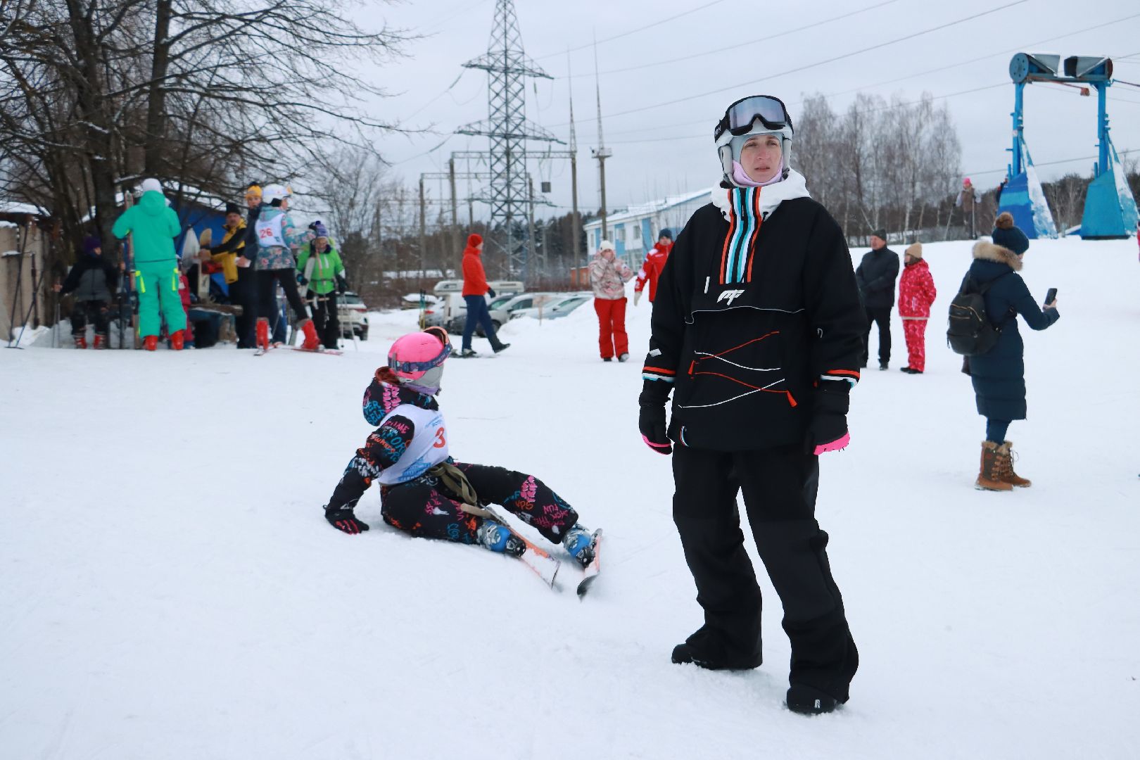 зима в подмосковье, горные лыжи, соревнования, истра,