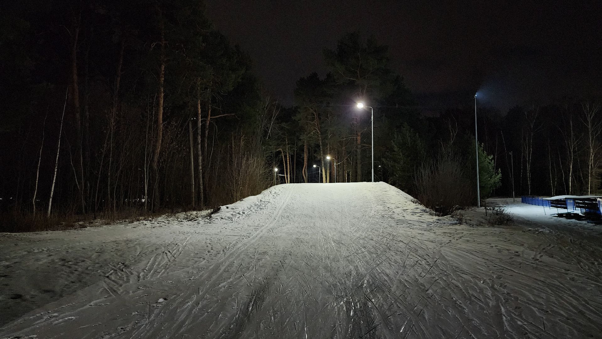 лыжная трасса, зимние виды спорта, стадион Труд, Старая Купавна, Богородский городской округ,