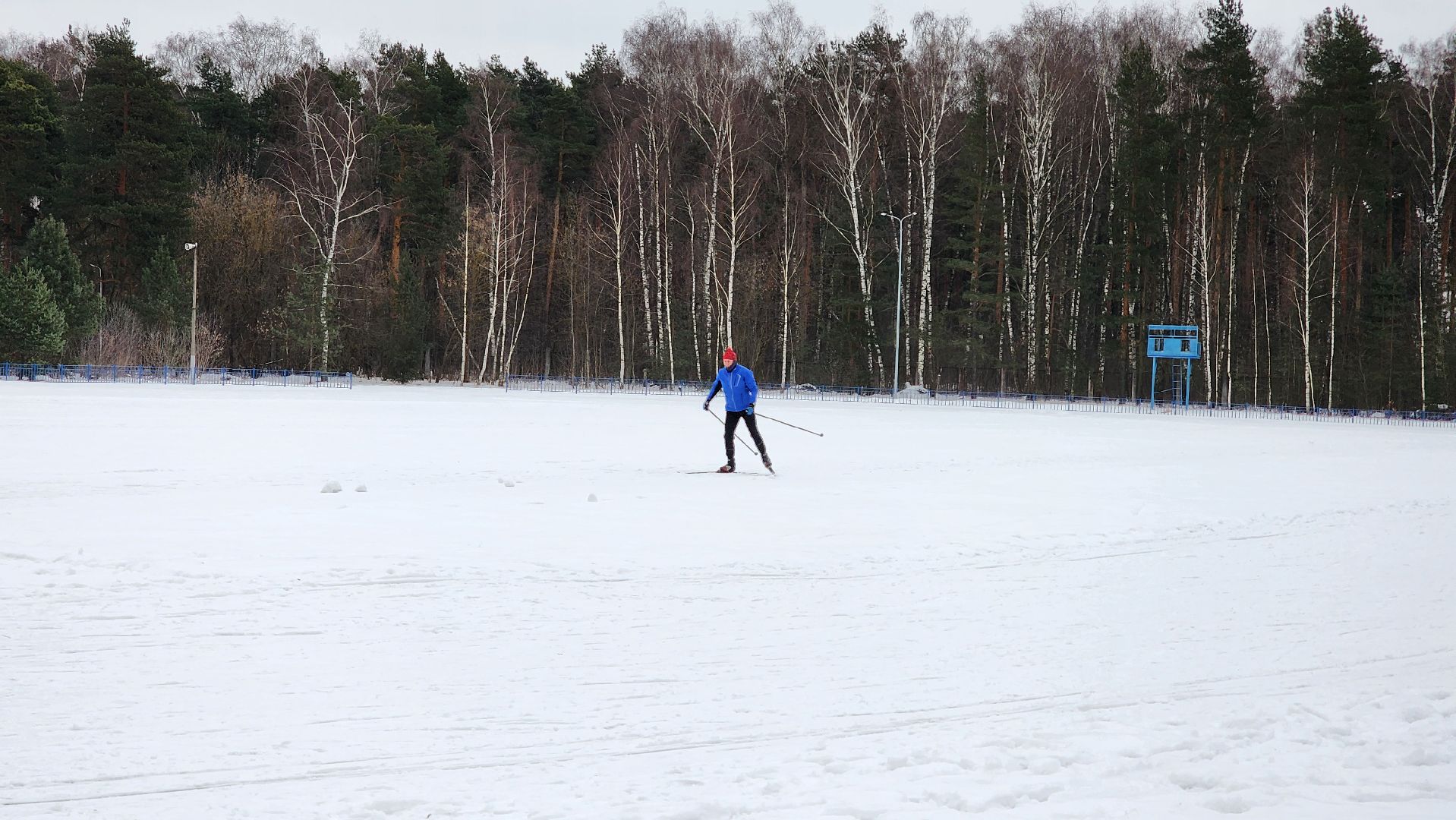 лыжная трасса, зимние виды спорта, стадион Труд, Старая Купавна, Богородский городской округ,