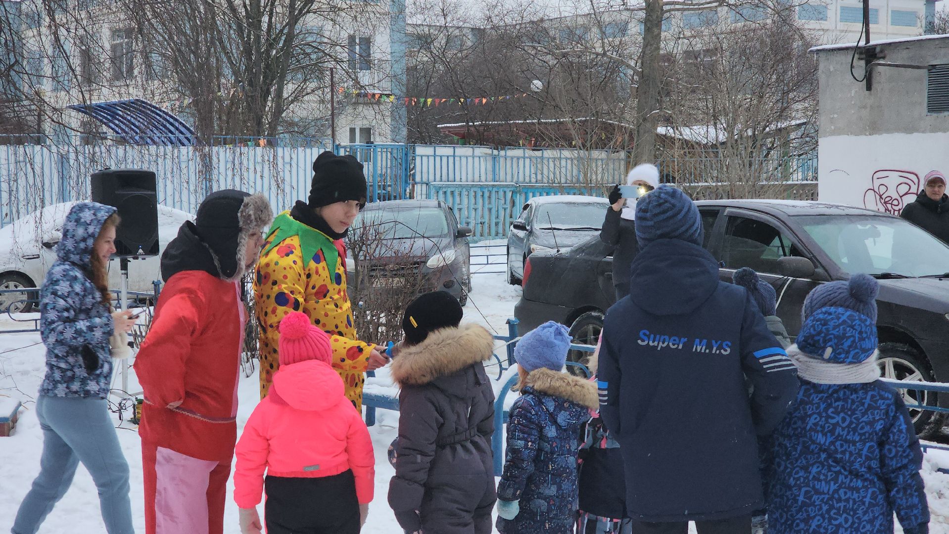 праздник во дворах,Лобня, Рождество,
