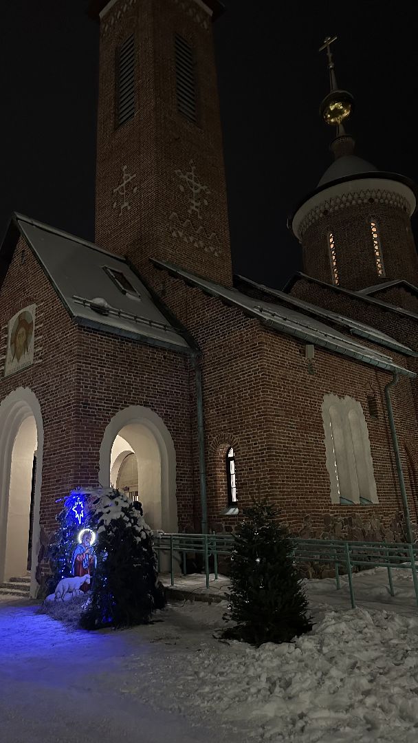 шаховская, всехсвятский храм, рождественская служба, рождественские богослужения, рождество, рождество христово, вертикалки,