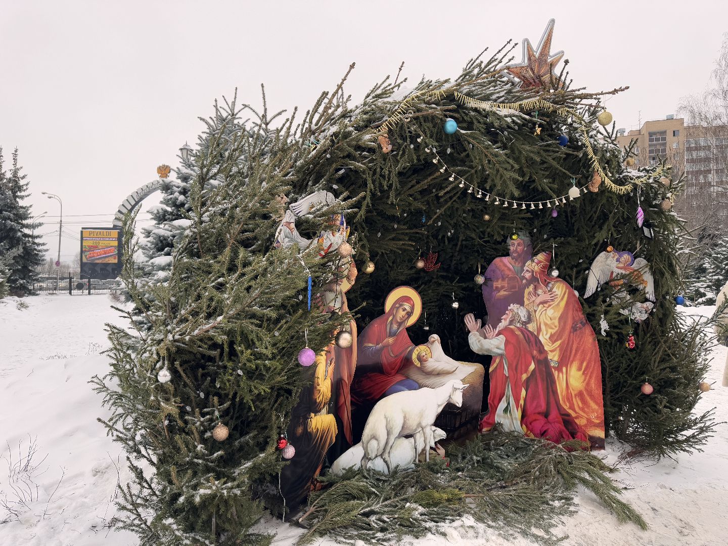 Одинцово, Рождество в Георгиевском соборе, Воскресная школа в Одинцово, Рождество Христово,вертикалки,