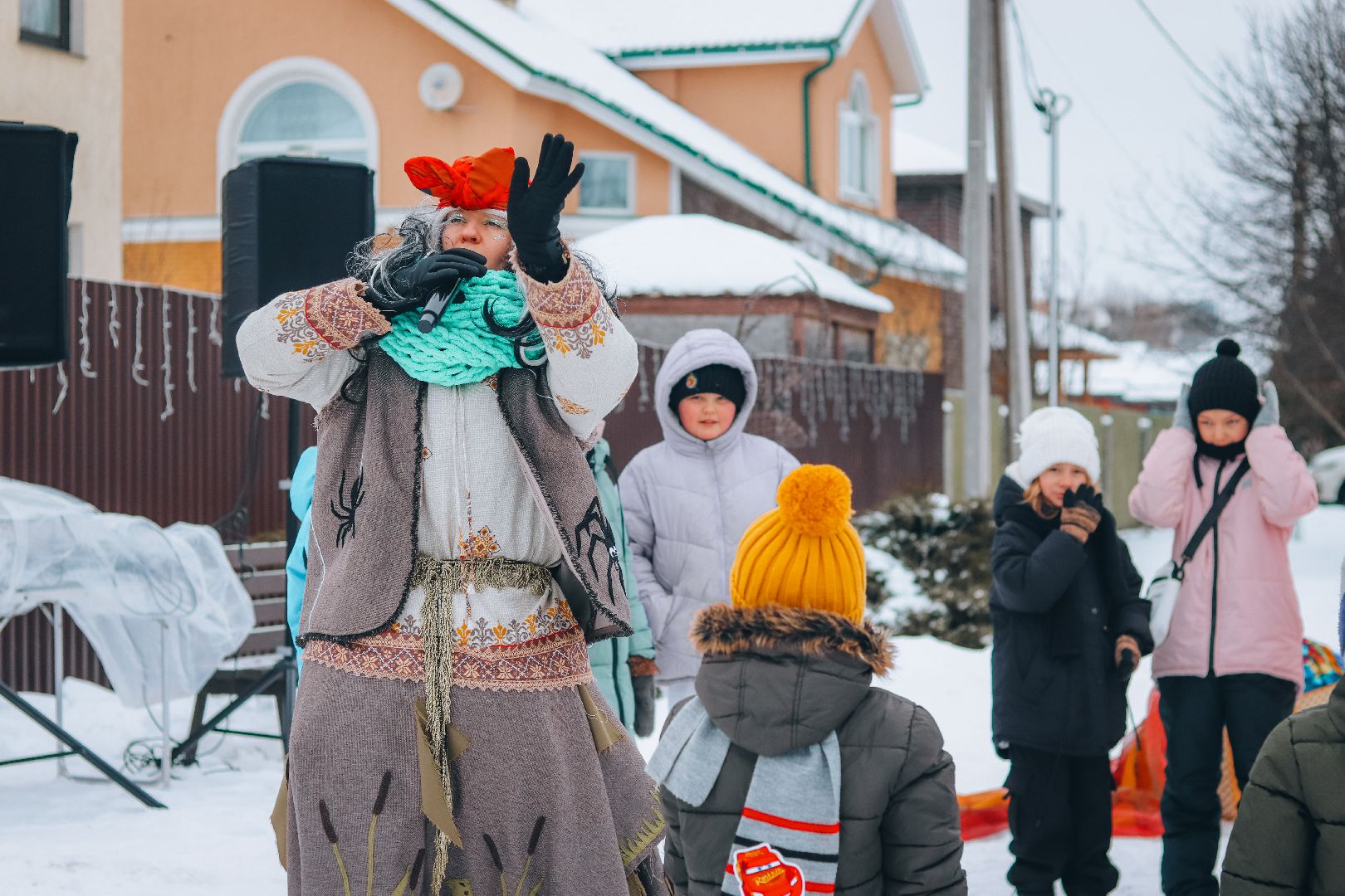 Клин, общество, народные гуляния и забавы, зима в подмосковье, люди, праздники,