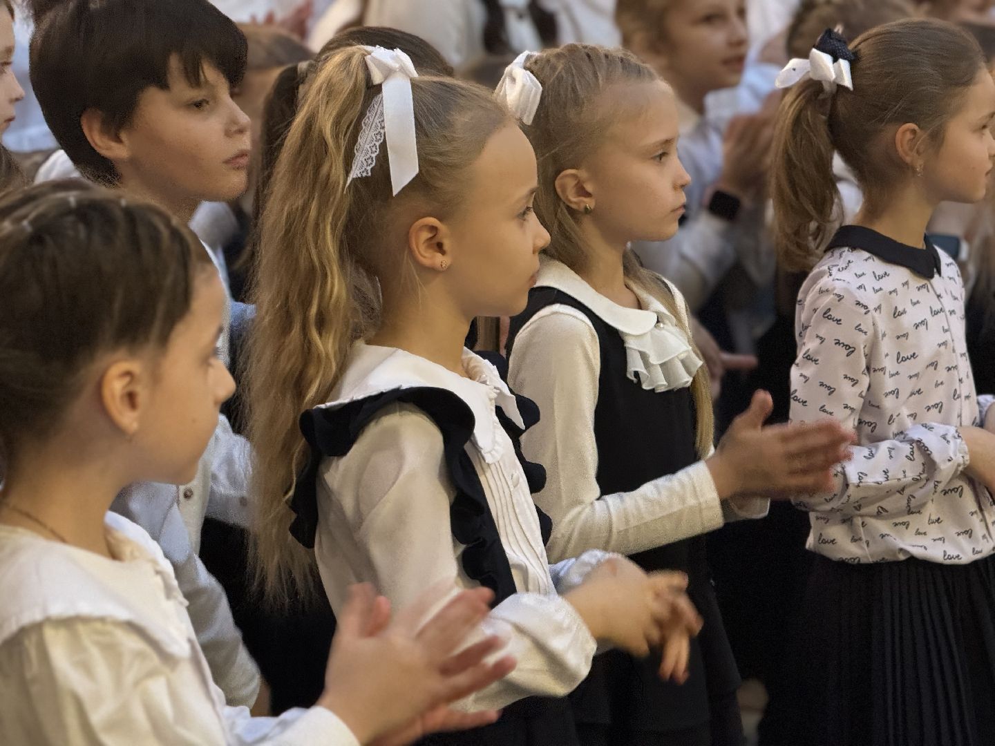 новая школа на 1100 мест,СОШ 11, жк эко видное, Глава муниципалитета, Новую школу открыли,Торжественная линейка,