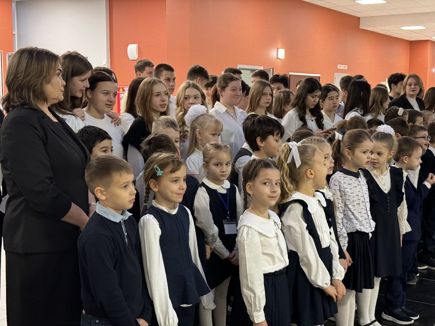 новая школа на 1100 мест,СОШ 11, жк эко видное, Глава муниципалитета, Новую школу открыли,Торжественная линейка,