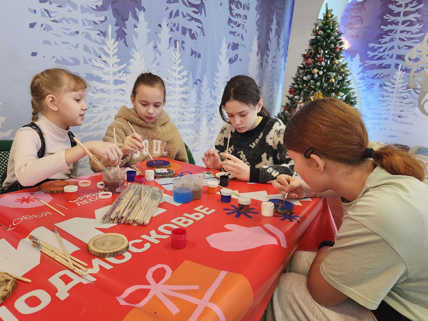 фрязино, мастер-класс для детей, рождество, молодежный центр, лесопарк, вертикалки,