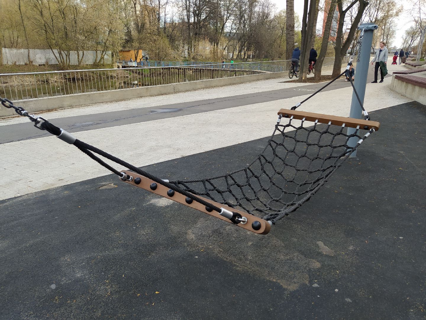 Качели, парк, благоустройство, гамак