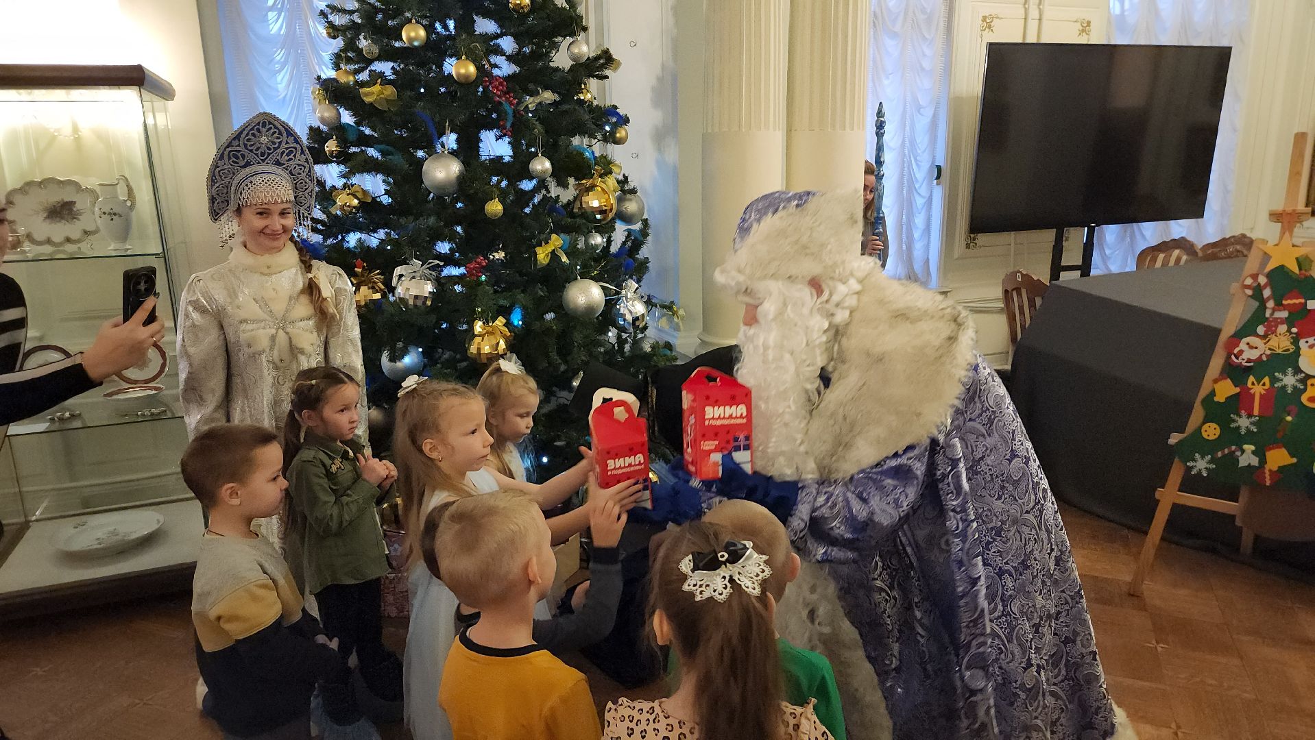 серпухов, Серпуховский историко-художественный музей, новогодняя елка, сво, цветы для снегурочки, вертикалки,