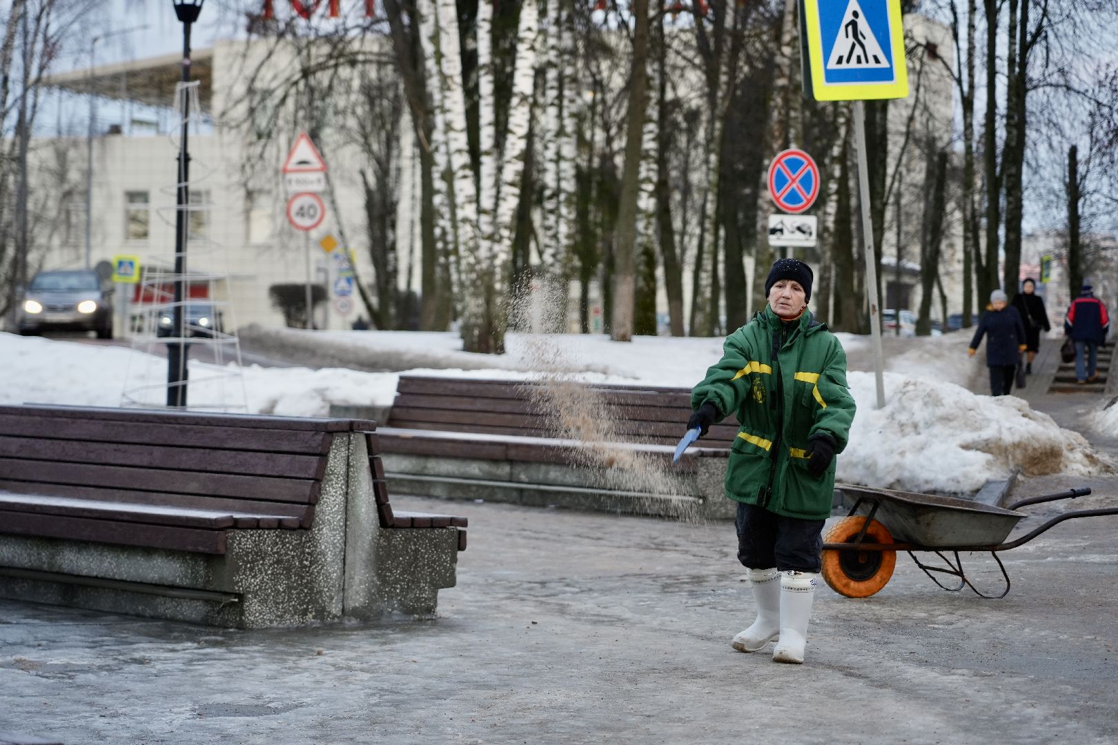 непогода, сергиев посад, сергиево-посадский городской округ, гололед, коммунальные службы,
