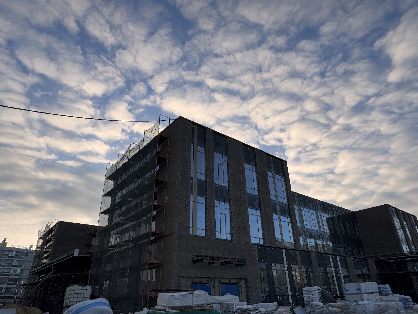 Строительство нового центра в Ромашково, вертикалки, одинцовская областная больница, Одинцово,