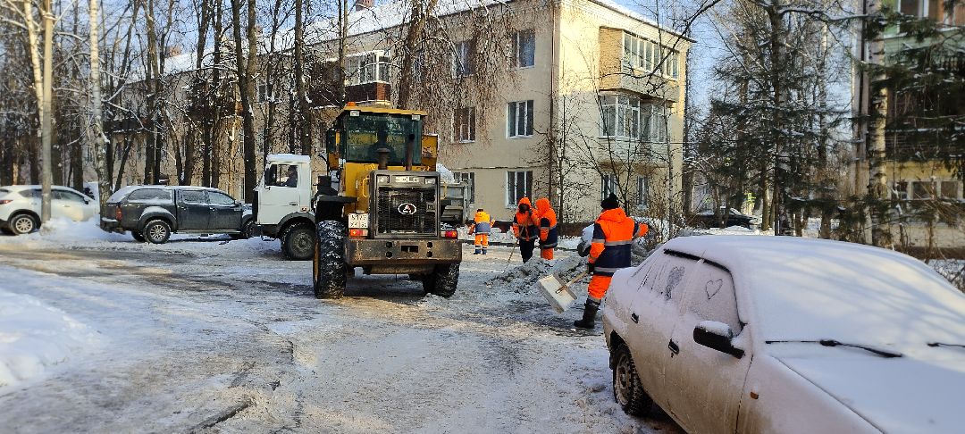 Бронницы, снег, уборка