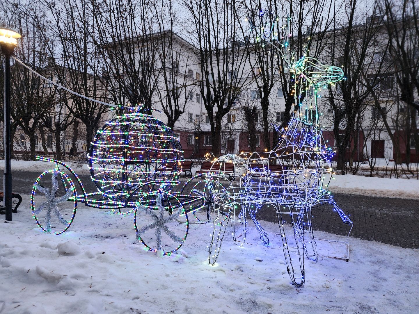 фрязино, новогоднее украшение, улицы города, фотосессии, вертикалки, благоустойство,