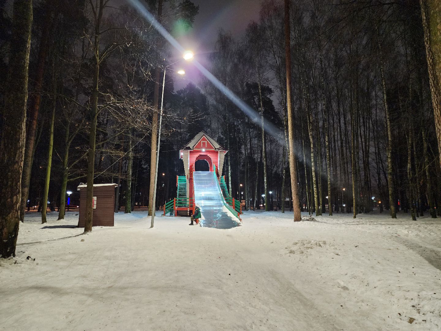 жители, общество, ногинск, центральный парк, зимние активности, горка, горка для тюбинга, вертикалки,