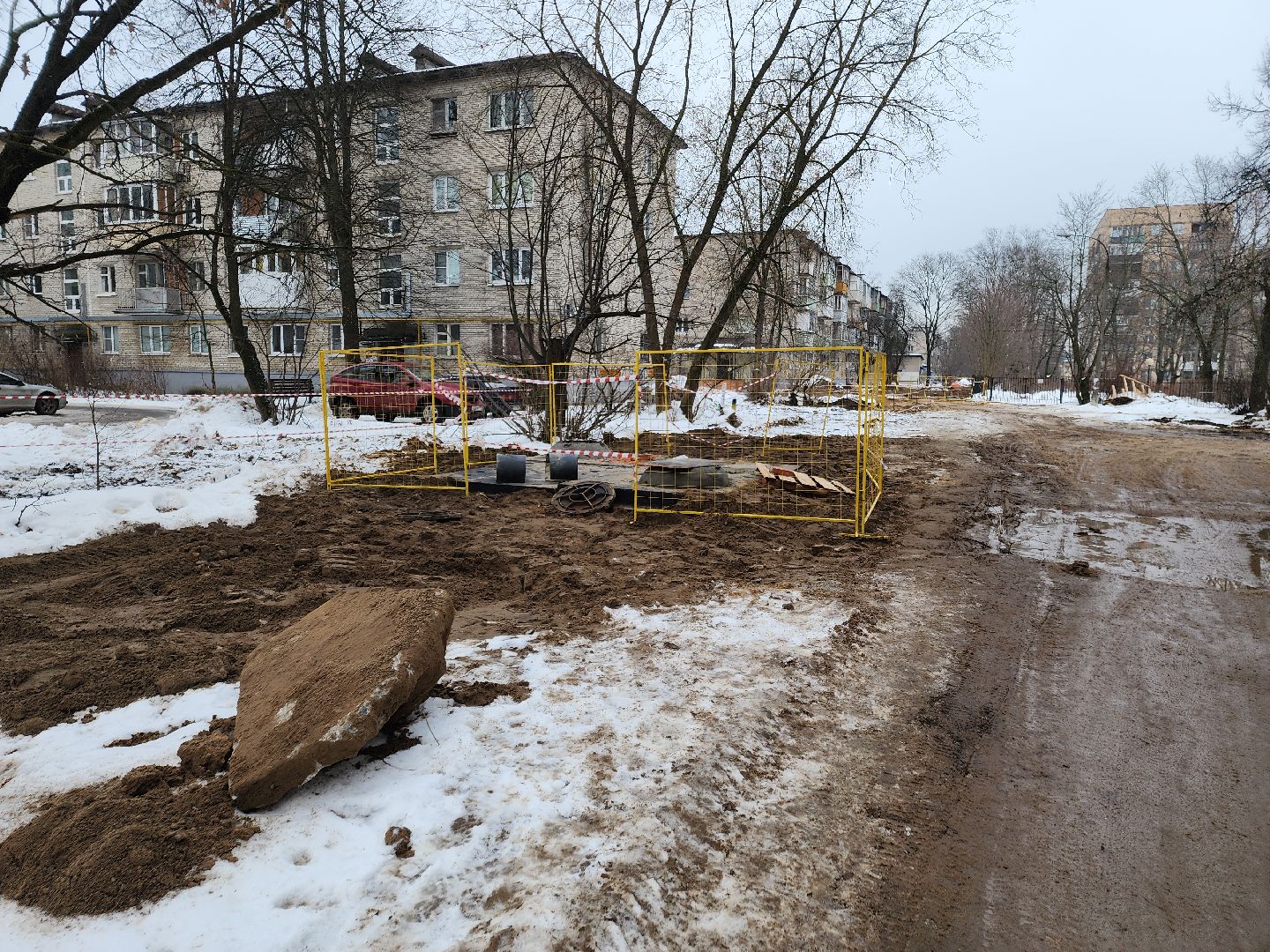 Черноголовка, Теплотрасса, ремонт теплосетей,