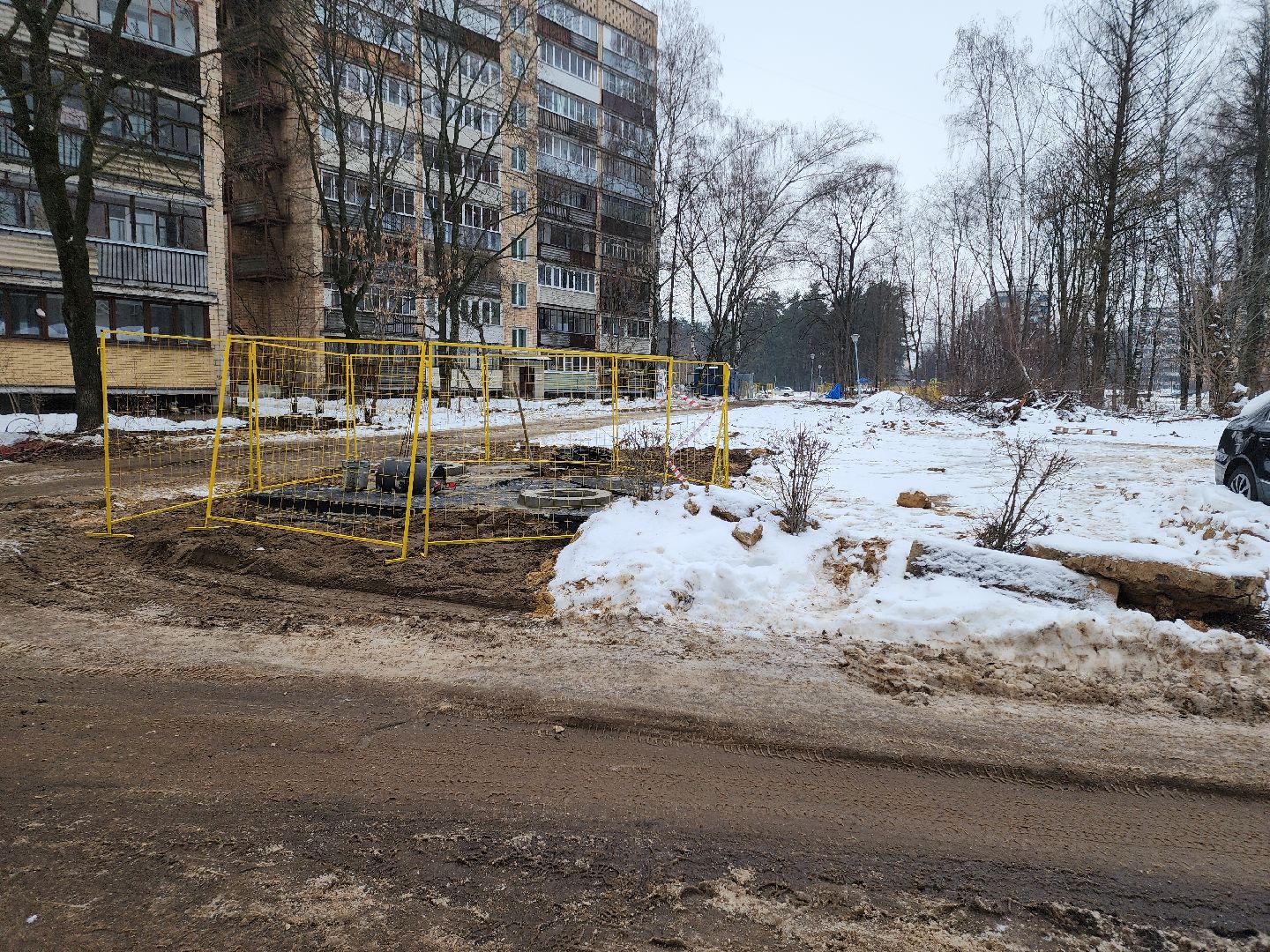 Черноголовка, Теплотрасса, ремонт теплосетей,